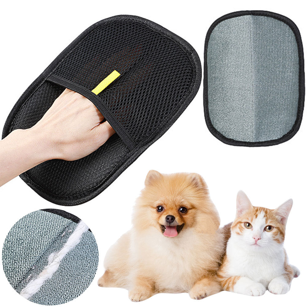 Pet Grooming & Hair Removal Glove – Gentle Deshedding Mitt for Cats & Dogs