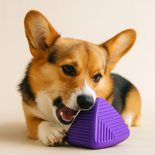 Durable Interactive Dog Chew Toy – Teeth Cleaning TPR Rubber for Healthy Gums